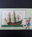 Frans schip uit de XVII eeuw - No. 53 - Album 1 - reeks 7 - Glanzend - NL/FR