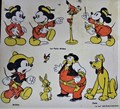 Mickey Mouse - Wrijfplaatjes - 1960