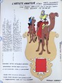 Kuifje - Complete set van 4 bouwplaten - 1954