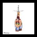Asterix totem met Obelix en Idefix