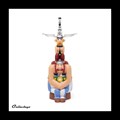 Asterix totem met Obelix en Idefix