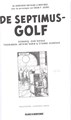 Blake en Mortimer 22 - De Septimus-Golf, Luxe (Blake en Mortimer SA)