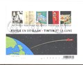 Kuifje - Diversen  - Kuifje in de ruimte met 5 postzegels, Luxe (Moulinsart)
