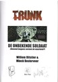 Trunk  - De onbekende soldaat, SC+Gesigneerd (Bee Dee)