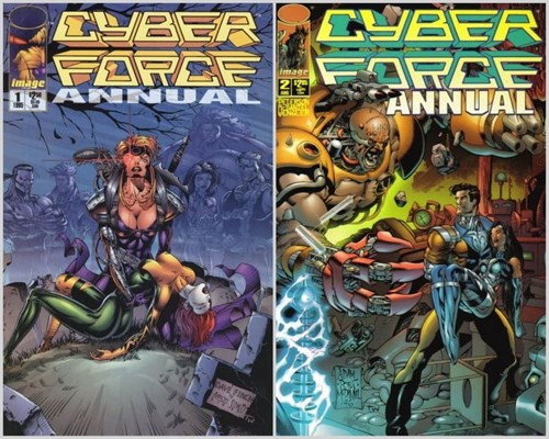 Cyberforce (1993-1997)  - Annual 1995+Annual 1996