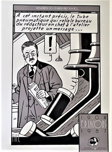 Zeefdruk t.g.v. overlijden E.P. Jacobs