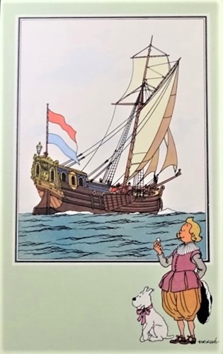 Jacht uit de XVIIe eeuw - No. 58 - Album 1 - reeks 6 - Mat - NL/FR