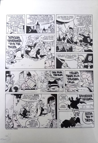 Uco Egmond - Drukcel + originele inkleuring Falco en Donjon(25)
