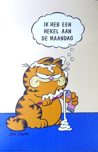 Garfield - Poster hekel aan de maandag