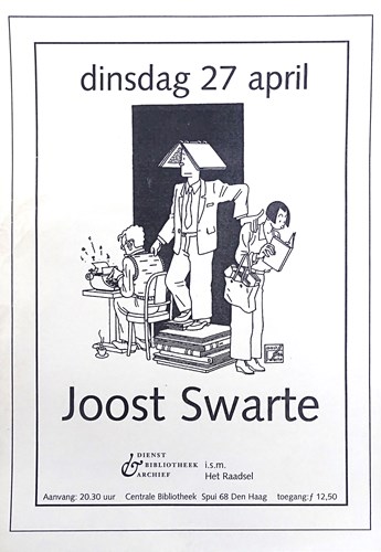 Joost Swarte - Flyer Centrale bibliotheek Den Haag