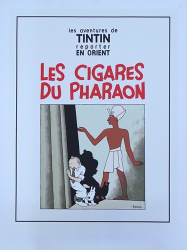 Kuifje - Zeefdruk Les cigares du pharaon