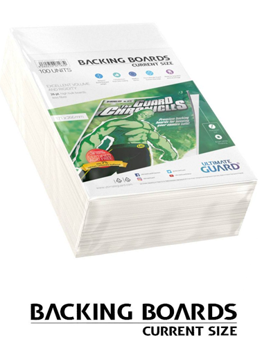 Comic Current Size backing boards (Ultimate Guard) (100 stuks)