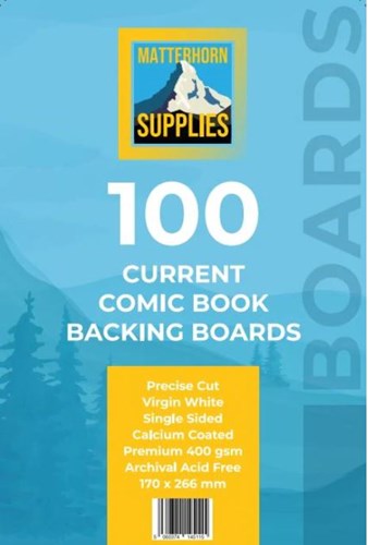 Comic Current Size backing boards (Matterhorn) (100 stuks)