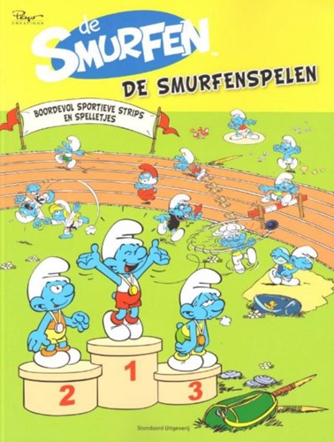 Smurfen, de - Spelletjesboek  - De Smurfenspelen, Softcover (Standaard Uitgeverij)