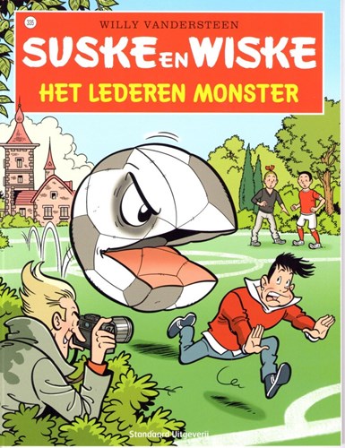 Suske en Wiske 335 - Het lederen monster, Softcover, Eerste druk (2016), Vierkleurenreeks - Softcover (Standaard Uitgeverij)