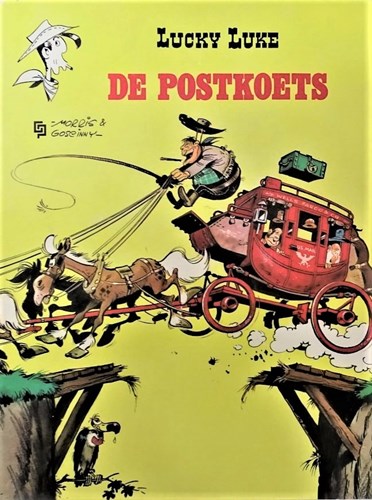 Lucky Luke - 2e reeks 1 - De postkoets, Softcover, Eerste druk (1969) (De Geïllustreerde Pers)