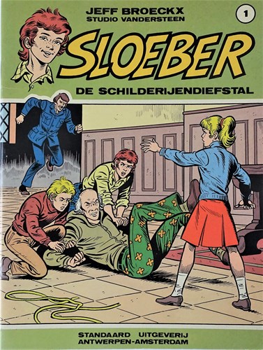 Sloeber 1 - De schilderijendiefstal, Softcover, Eerste druk (1982) (Standaard Uitgeverij)