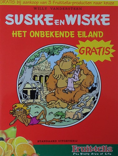 Suske en Wiske - Reclame  - Het onbekende eiland editie Fruittella, Softcover (Standaard Uitgeverij)