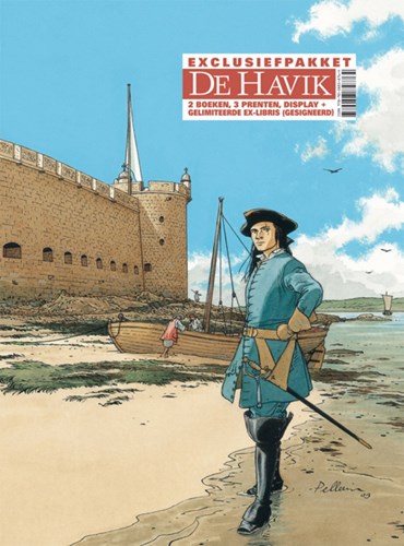 Havik, de 8 +dossier - Kaapvaarder voor de koning, Exclusief pakket, Havik Dossier Editie (Silvester Strips & Specialities)