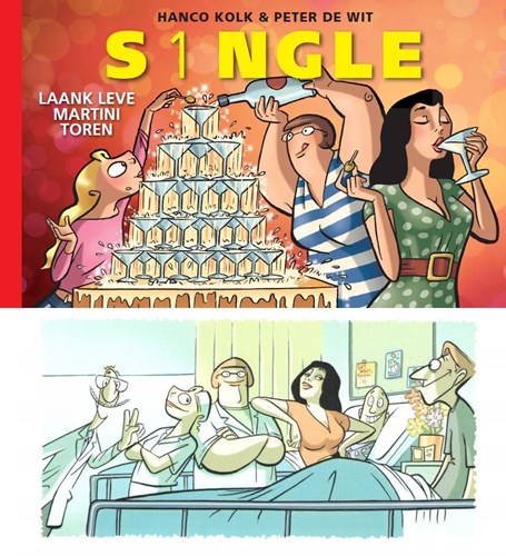 Grunneger Stripreeks 4 - S1ngle: Laank leve Martini toren, Hardcover+prent, Eerste druk (2017) (Stripwinkel Akim)