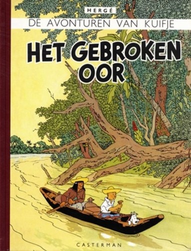 Kuifje 5 - Het gebroken oor, Hc+linnen rug, Kuifje - Facsimile kleur (Casterman)