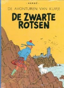 Kuifje 6 - De zwarte rotsen, Hc+linnen rug, Eerste druk (2008), Kuifje - Facsimile kleur (Casterman)