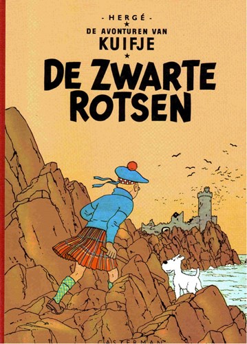 Kuifje 6 - De zwarte rotsen, HC+Linnen rug, Kuifje - Facsimile kleur (Casterman)
