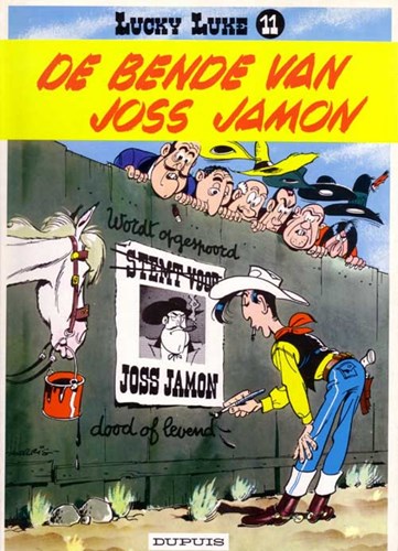 Lucky Luke - Dupuis 11 - De bende van Joss Jamon, Softcover, Eerste druk (1958) (Dupuis)