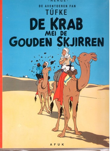Kuifje - Anderstalig/Dialect   - De krab mei de gouden skjirren - De aventoeren fan Tufke, Softcover (Afuk)