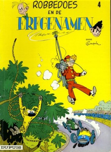 Robbedoes en Kwabbernoot 4 - Robbedoes en de erfgenamen, Softcover, Eerste druk (1965) (Dupuis)