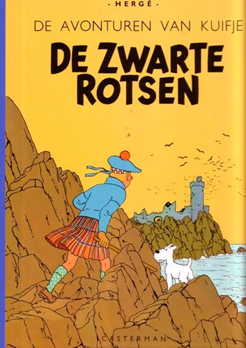 Kuifje 6 - De zwarte rotsen, Hc+linnen rug, Kuifje - Facsimile kleur (Casterman)