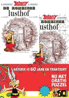 Asterix 17 - De Romeinse lusthof, SC+Puzzel, Asterix - 60 jaar - met puzzel (Hachette)