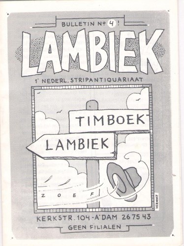 Lambiek - Bulletin 4 - Derde jaargang, Softcover (Lambiek Stripantikwariaat)