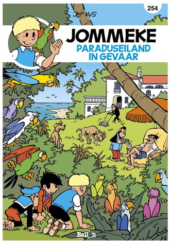 Jommeke 254 - Paradijseiland in gevaar, Softcover, Jommeke - Relook (Ballon)