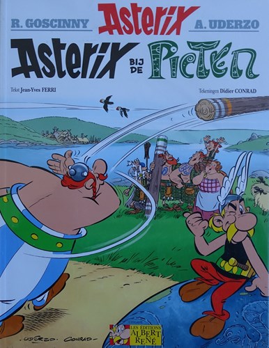 Asterix 35 - Asterix bij de Picten, Softcover + prent, Eerste druk (2013) (Albert René)