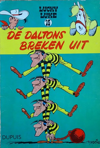 Lucky Luke - Dupuis 15 - De Daltons breken uit, Softcover, Eerste druk (1960) (Dupuis)