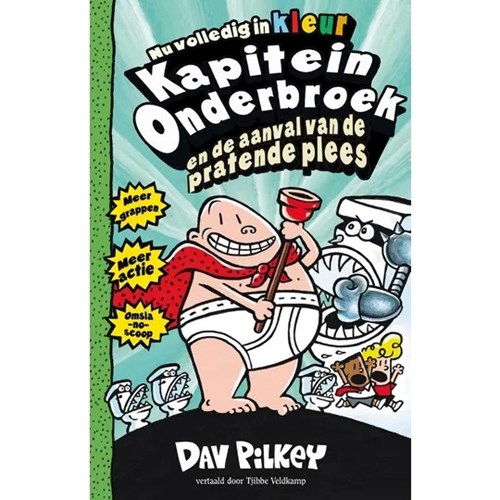 Kapitein Onderbroek 2 - En de aanval van de pratende plees, Hardcover (De Fontein)