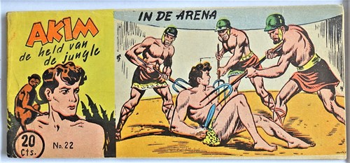 Akim - Held van de jungle, de 22 - In de arena, Softcover, Eerste druk (1953) (Walter Lehning)