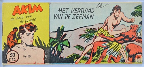 Akim - Held van de jungle, de 50 - Het verraad van de zeeman, Softcover, Eerste druk (1954) (Walter Lehning)