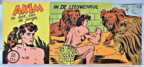 Akim - Held van de jungle, de 20 - In de leeuwenkuil, Softcover, Eerste druk (1953) (Walter Lehning)