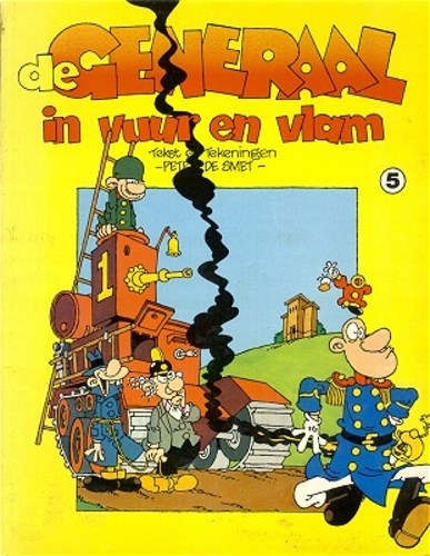 Generaal, de 5 - De generaal in vuur en vlam, Softcover, Eerste druk (1979) (Oberon)