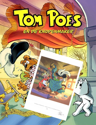 Tom Poes (Uitgeverij Cliché) 9 - Tom Poes en de knopenmaker, Hc+prent, Tom Poes (Uitgeverij Cliché) - HC+Prent (Cliché)