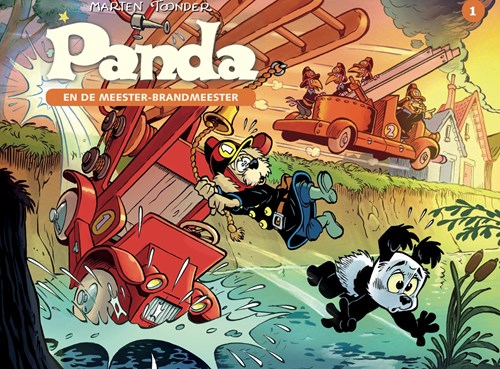 Panda (uitg. Cliché)  - Panda en de meester-brandmeester, Softcover+Prent (Cliché)