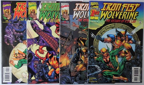 Iron Fist/Wolverine  - The return of K'un Lun - deel 1-4 compleet, Softcover (Marvel)