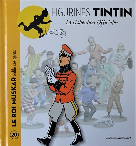 Figurines Tintin 20 - Le roi Muskar enfile ses gant, Hardcover (Moulinsart)
