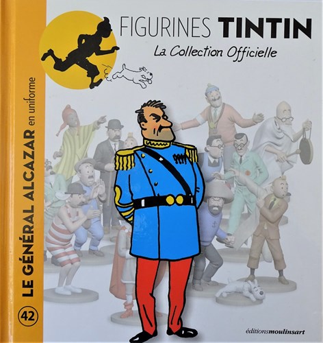 Figurine Tintin - Le Général Alcazar (N°42) - Moulinsart, Résine, Collection Officielle