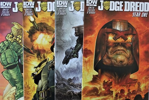 Judge Dredd  - Year one, deel 1-4 compleet, Softcover (IDW Publishing)