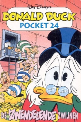 Donald Duck - Pocket 3e reeks 24 - De Zwendelende zwijnen, Softcover, Eerste druk (1995) (De Geïllustreerde Pers)