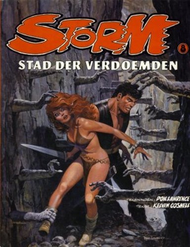 Storm 8 - Stad der verdoemden, Softcover, Eerste druk (1982), Kronieken van de diepe wereld - Sc (Oberon)