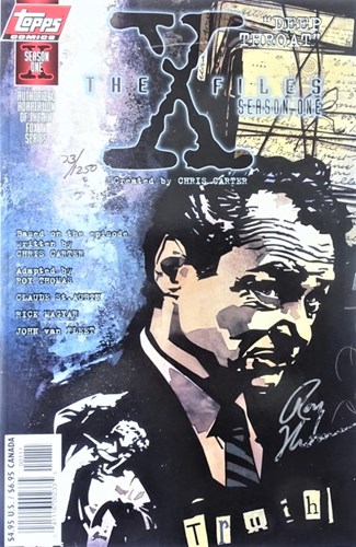 X-Files, the  - Deep Throat, Sc+Gesigneerd (Topps comics)